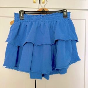 Blue Aerie Sweat Skirt Tiered